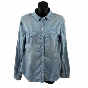 LOFT Denim Shirt Button Down